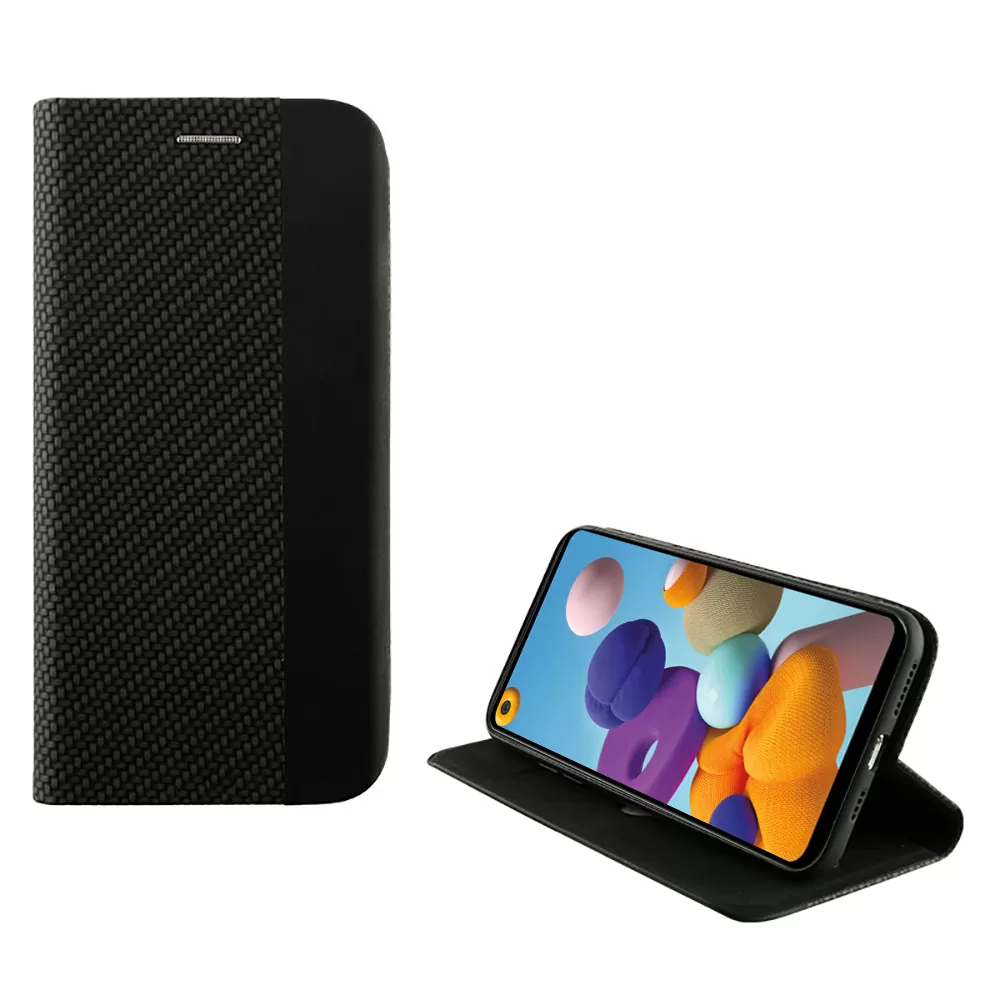 IDOL 1991 ELITE ΘΗΚΗ SAMSUNG A21 A215 6.5in  ANTI-RFID BOOK STAND BLACK