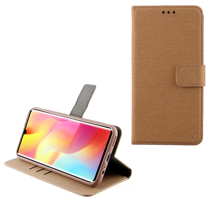 VOLTE-TEL ALLURE ΘΗΚΗ XIAOMI MI NOTE 10 LITE 6.47in  MAGNET BOOK STAND CLIP GOLD