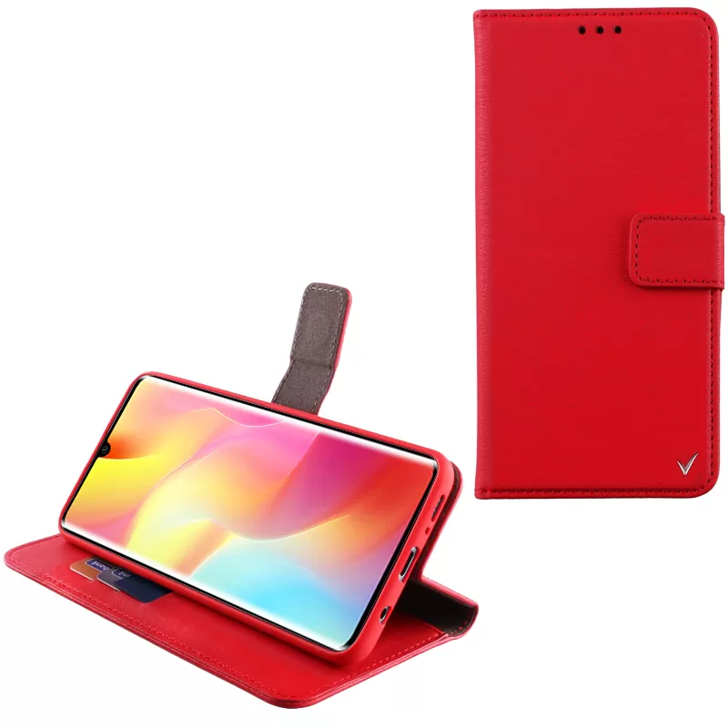 VOLTE-TEL ALLURE ΘΗΚΗ XIAOMI MI NOTE 10 LITE 6.47in  MAGNET BOOK STAND CLIP RED