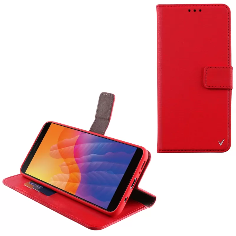 VOLTE-TEL ALLURE ΘΗΚΗ HUAWEI Y5P 5.45in  MAGNET BOOK STAND CLIP RED