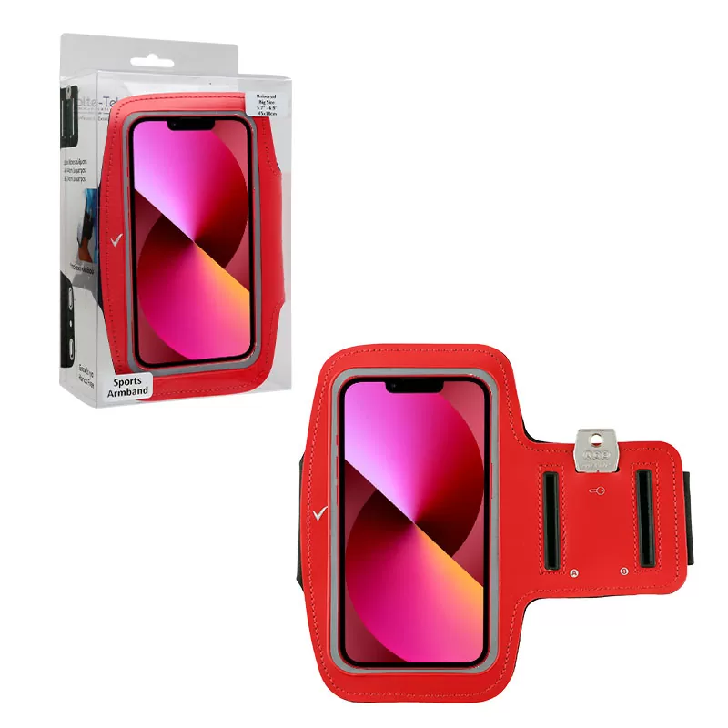 VOLTE-TEL SPORTS ARMBAND LUMINUS ΘΗΚΗ UNIVERSAL BIG SIZE 5.7in-6.9in 45x18cm RED