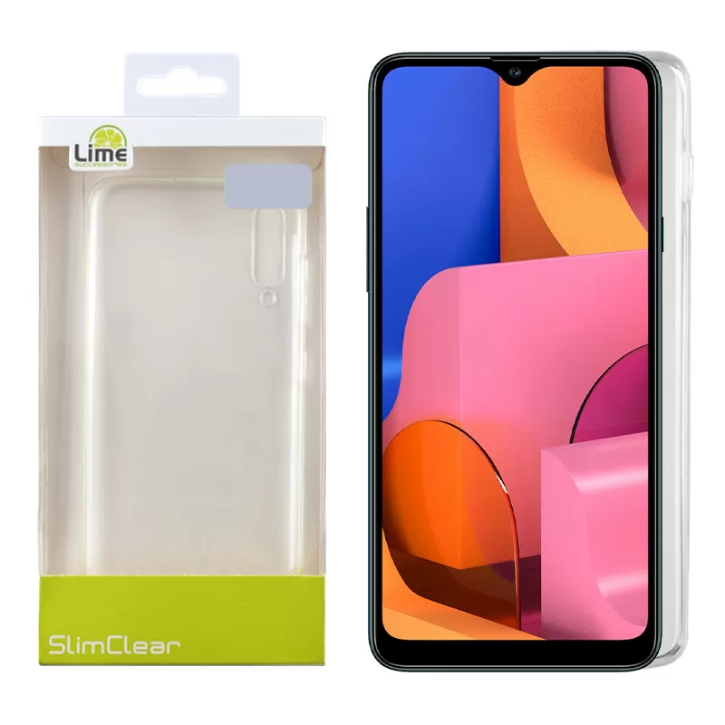 LIME SLIMCLEAR TPU ΘΗΚΗ SAMSUNG A20s A207 6.5in CAMERA GUARD ΔΙΑΦΑΝΗ