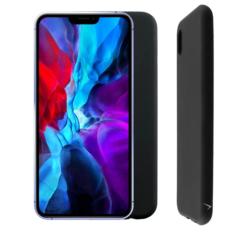 VOLTE-TEL SILICON TPU ΘΗΚΗ IPHONE 12 PRO / IPHONE 12 6.1in  CAMERA GUARD BLACK