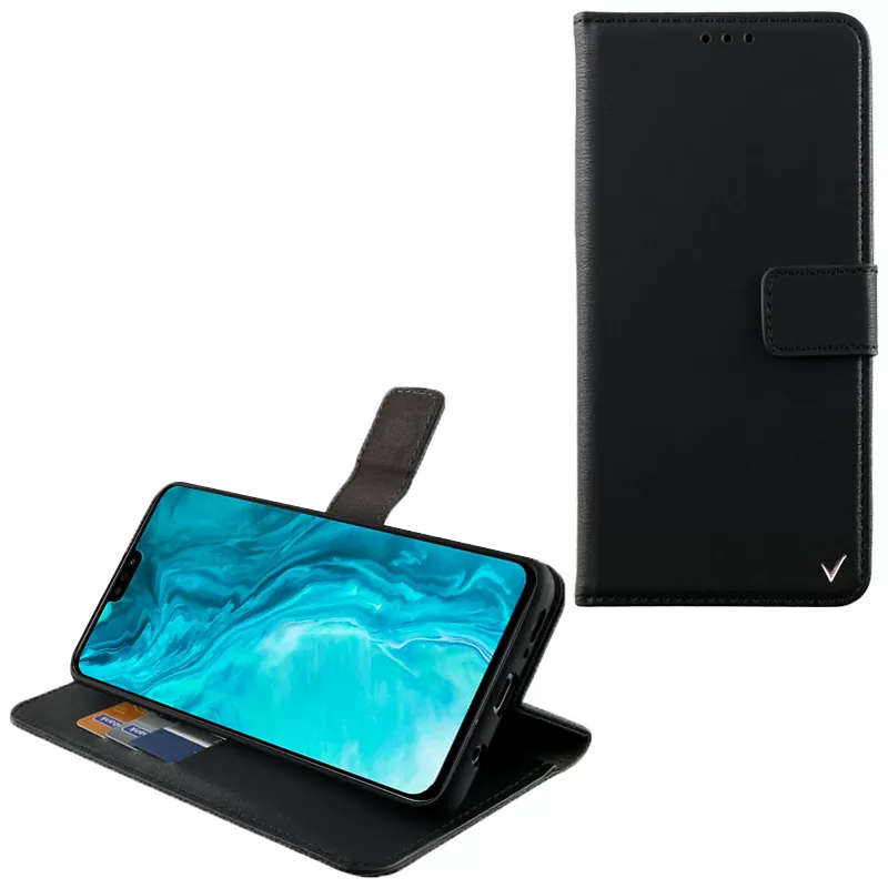 VOLTE-TEL ALLURE ΘΗΚΗ HONOR 9X LITE 6.5in  MAGNET BOOK STAND CLIP BLACK
