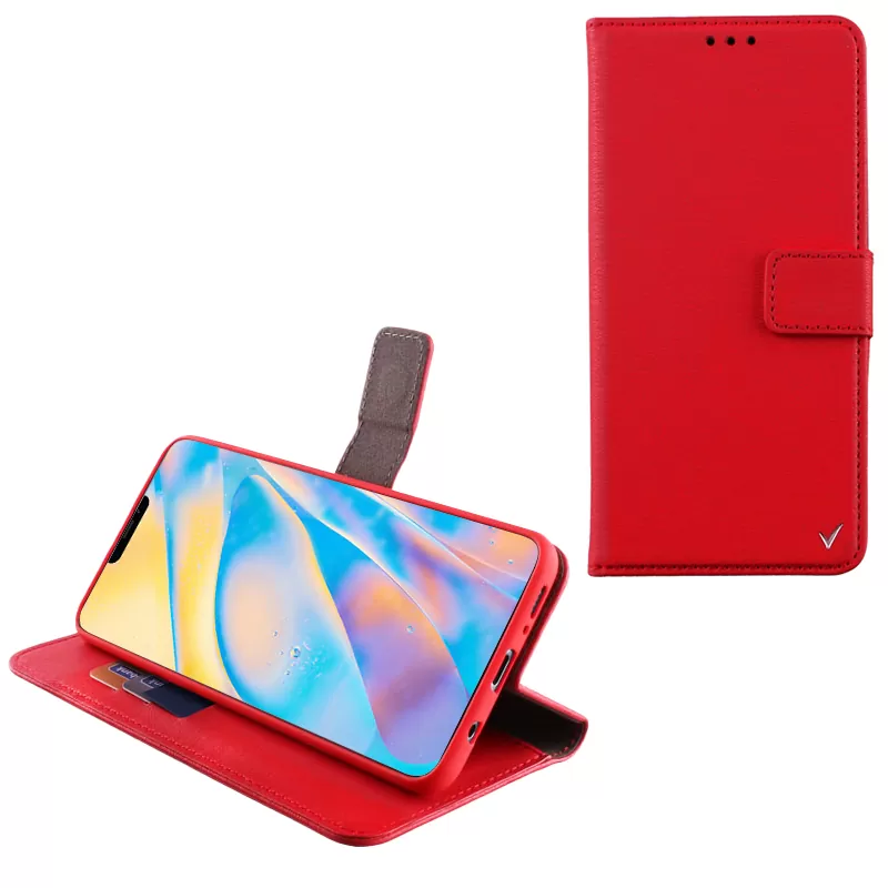 VOLTE-TEL ALLURE ΘΗΚΗ IPHONE 12 MINI 5.4in  MAGNET BOOK STAND CLIP RED