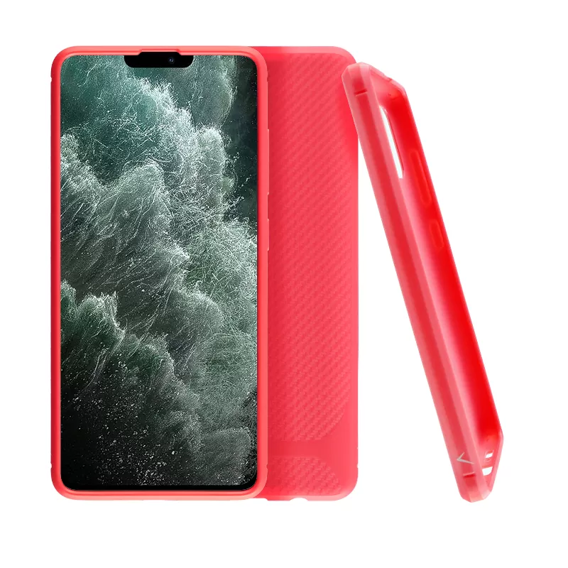 VOLTE-TEL CARBON RUGGED ΘΗΚΗ IPHONE 12 PRO MAX 6.7in  CAMERA PROTECTIVE RED