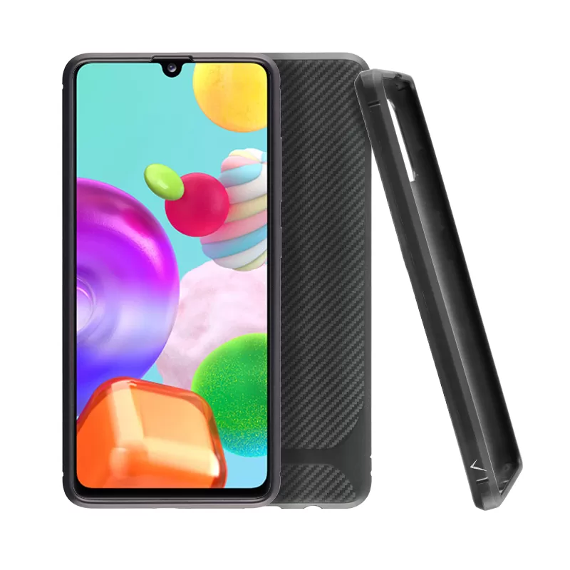 VOLTE-TEL CARBON RUGGED ΘΗΚΗ SAMSUNG A41 A415 6.1in  CAMERA PROTECTIVE BLACK