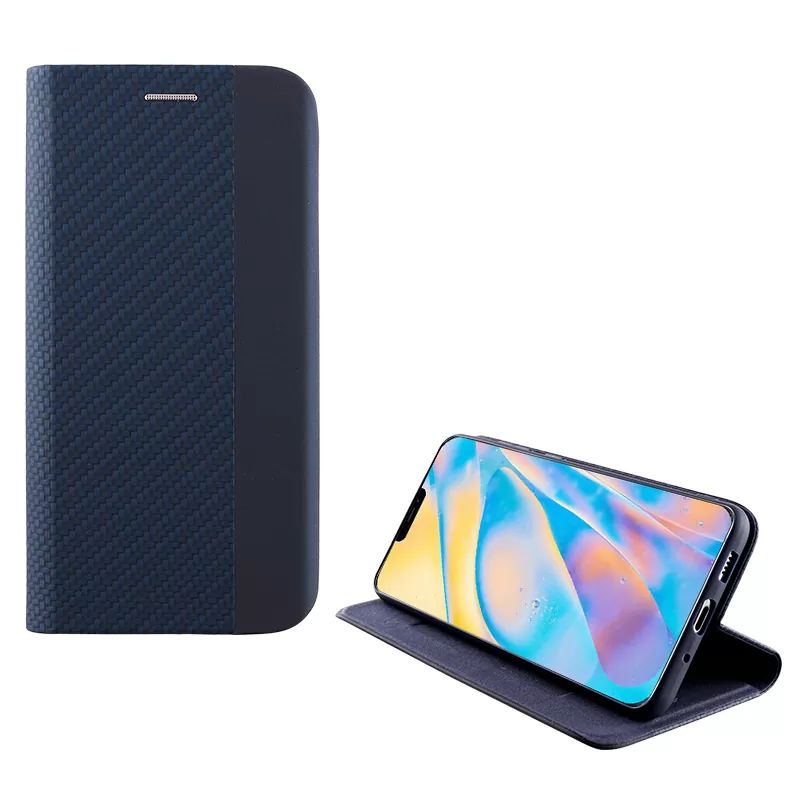 IDOL 1991 ELITE ΘΗΚΗ IPHONE 12 MINI 5.4in  ANTI-RFID BOOK STAND BLUE