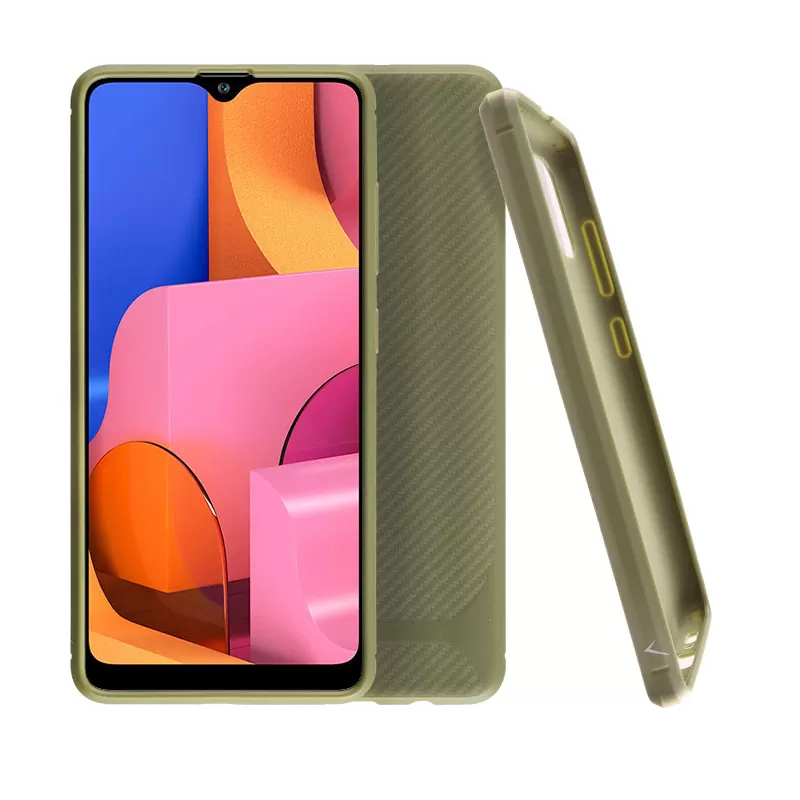 VOLTE-TEL CARBON RUGGED ΘΗΚΗ SAMSUNG A20s A207 6.5in  CAMERA PROTECTIVE GREEN