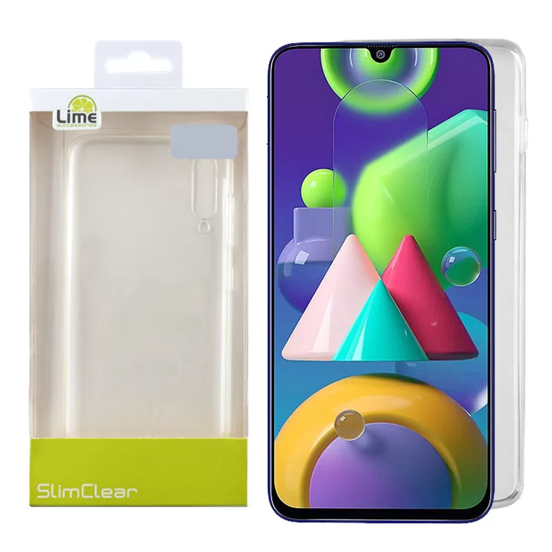 LIME SLIMCLEAR TPU ΘΗΚΗ SAMSUNG M21 M215 6.4in CAMERA GUARD ΔΙΑΦΑΝΗ