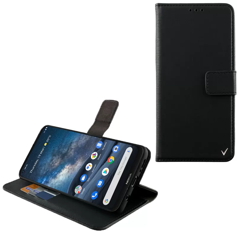 VOLTE-TEL ALLURE ΘΗΚΗ NOKIA 8.3 6.81in  MAGNET BOOK STAND CLIP BLACK