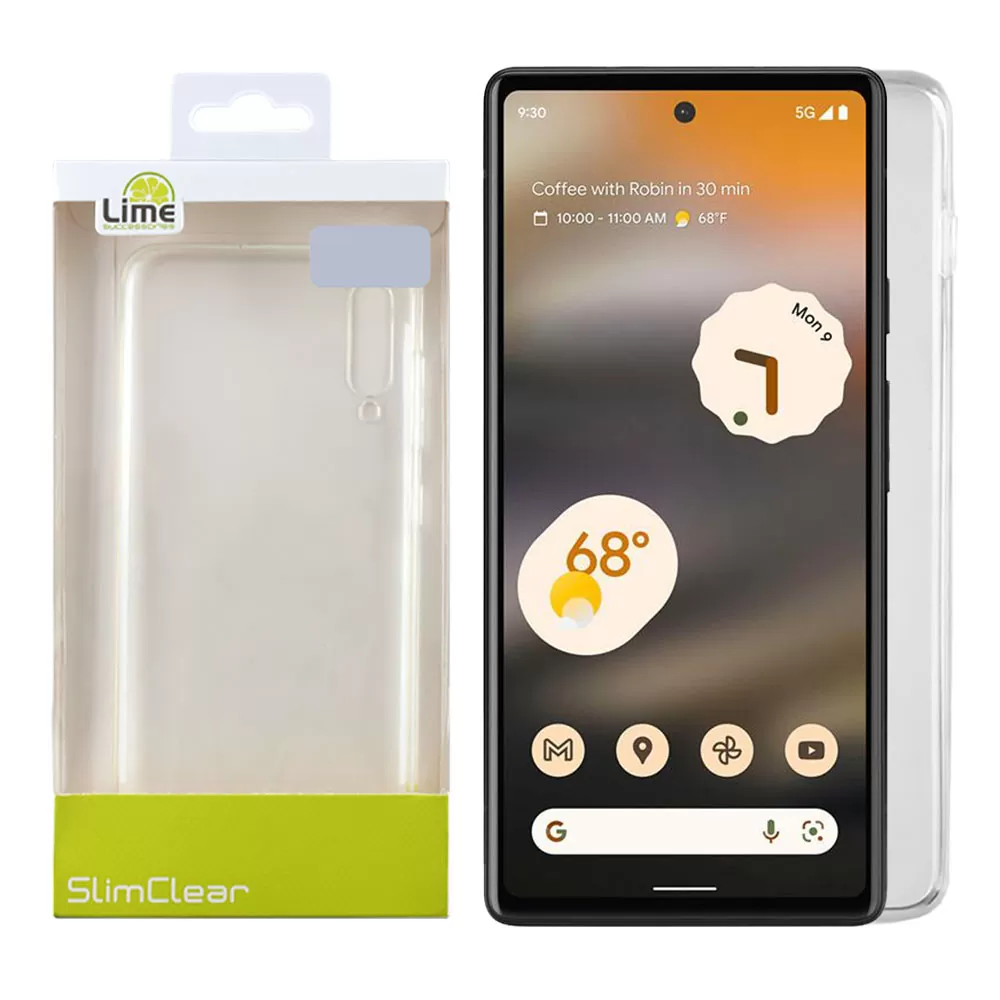 LIME SLIMCLEAR TPU ΘΗΚΗ GOOGLE PIXEL 6A 6.1in CAMERA GUARD ΔΙΑΦΑΝΗ