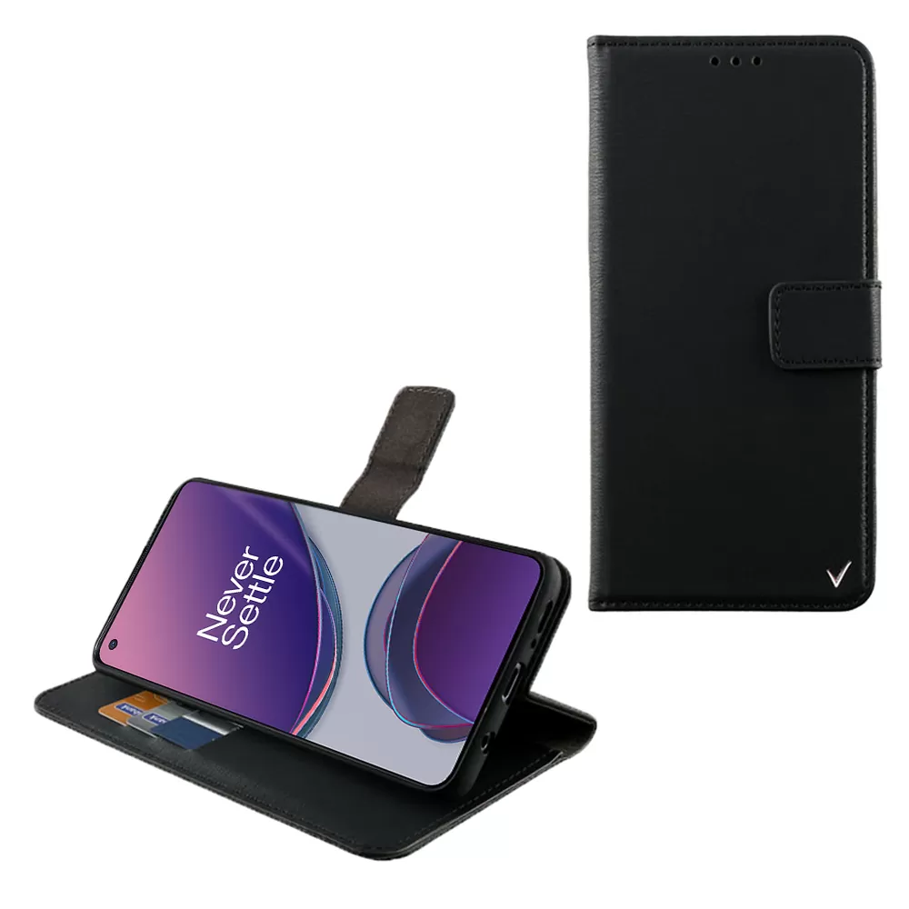 VOLTE-TEL ALLURE ΘΗΚΗ ONEPLUS 8T 6.55in  MAGNET BOOK STAND CLIP BLACK