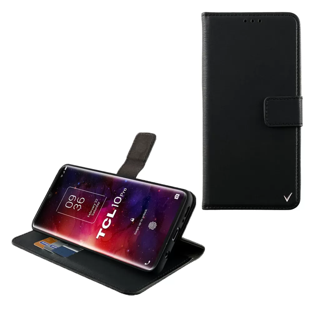 VOLTE-TEL ALLURE ΘΗΚΗ TCL 10 PRO T799H 6.47in  MAGNET BOOK STAND CLIP BLACK