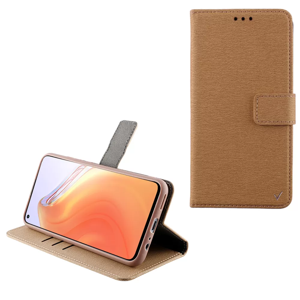 VOLTE-TEL ALLURE ΘΗΚΗ XIAOMI MI 10T 5G/MI 10T PRO 5G 6.67in  MAGNET BOOK STAND CLIP GOLD