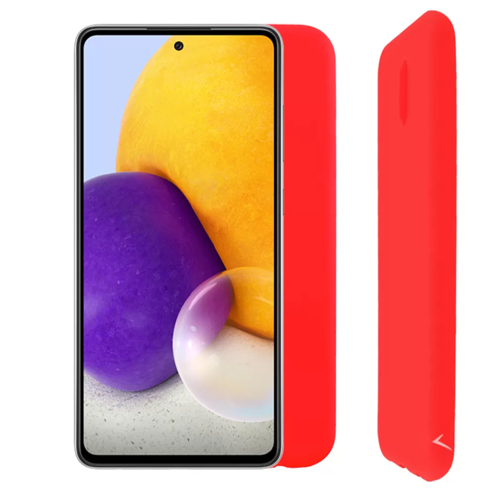 VOLTE-TEL SILICON TPU ΘΗΚΗ SAMSUNG A72 A725/A726 6.7in  CAMERA GUARD RED