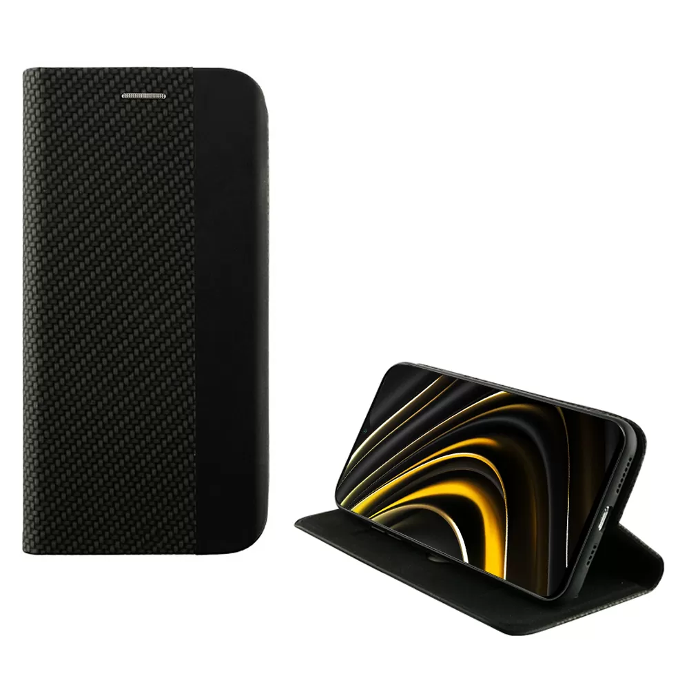 IDOL 1991 ELITE ΘΗΚΗ XIAOMI POCO M3 6.53in  ANTI-RFID BOOK STAND BLACK