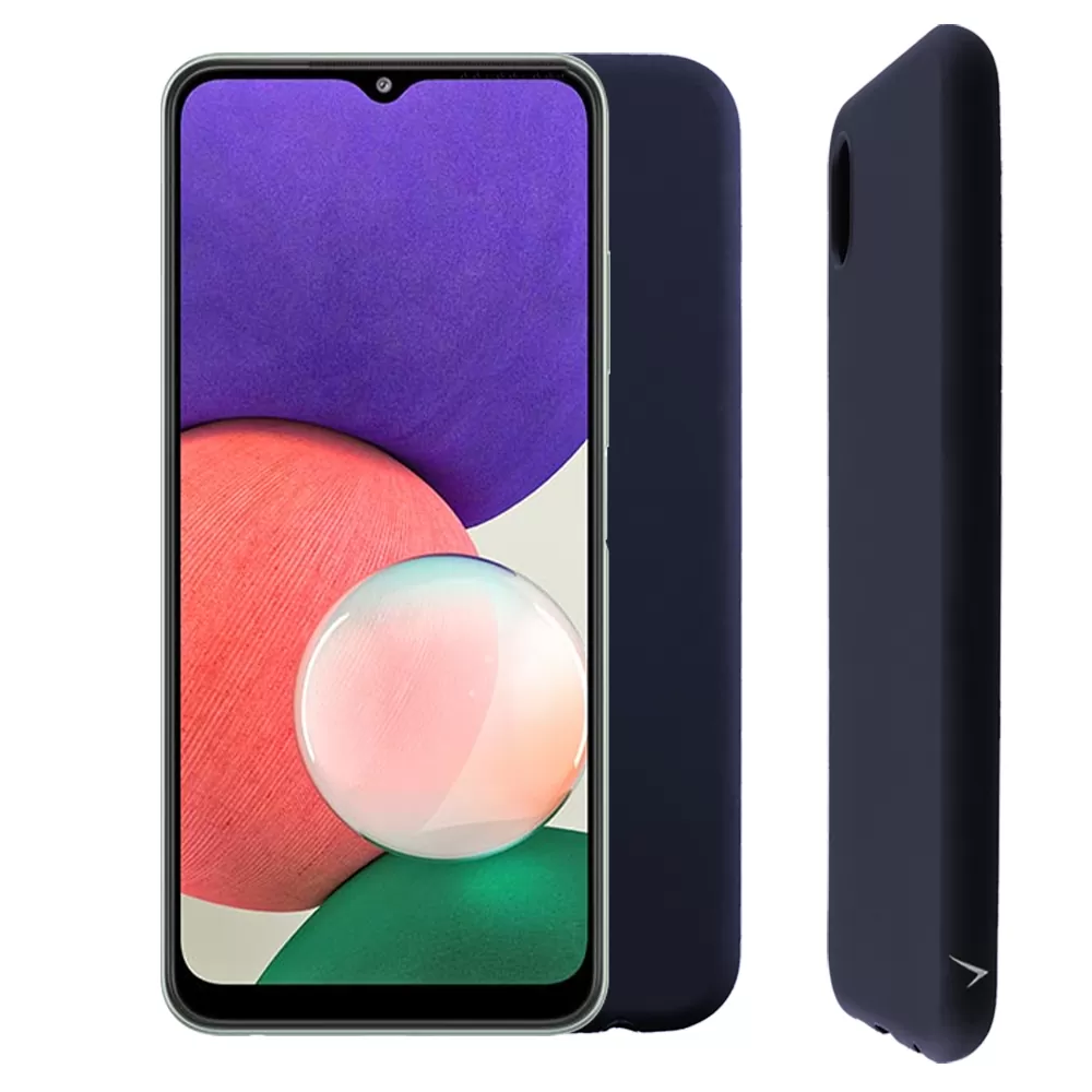 VOLTE-TEL SILICON TPU ΘΗΚΗ SAMSUNG A22 5G A226 6.6in  CAMERA GUARD BLUE