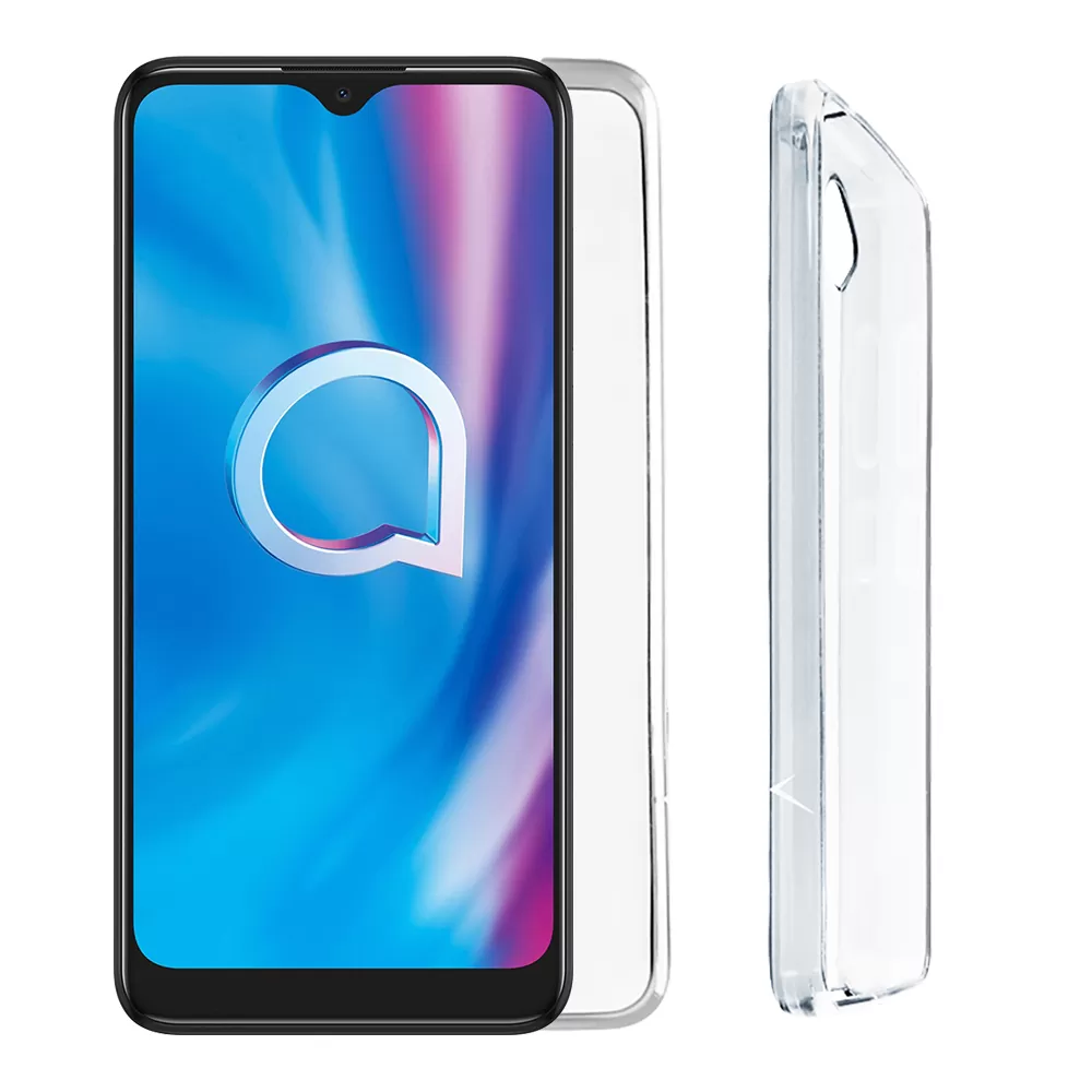 VOLTE-TEL SLIMCOLOR AIR TPU ΘΗΚΗ ALCATEL 1S 2021 6025D 6.52in CAMERA GUARD ΔΙΑΦΑΝΗ