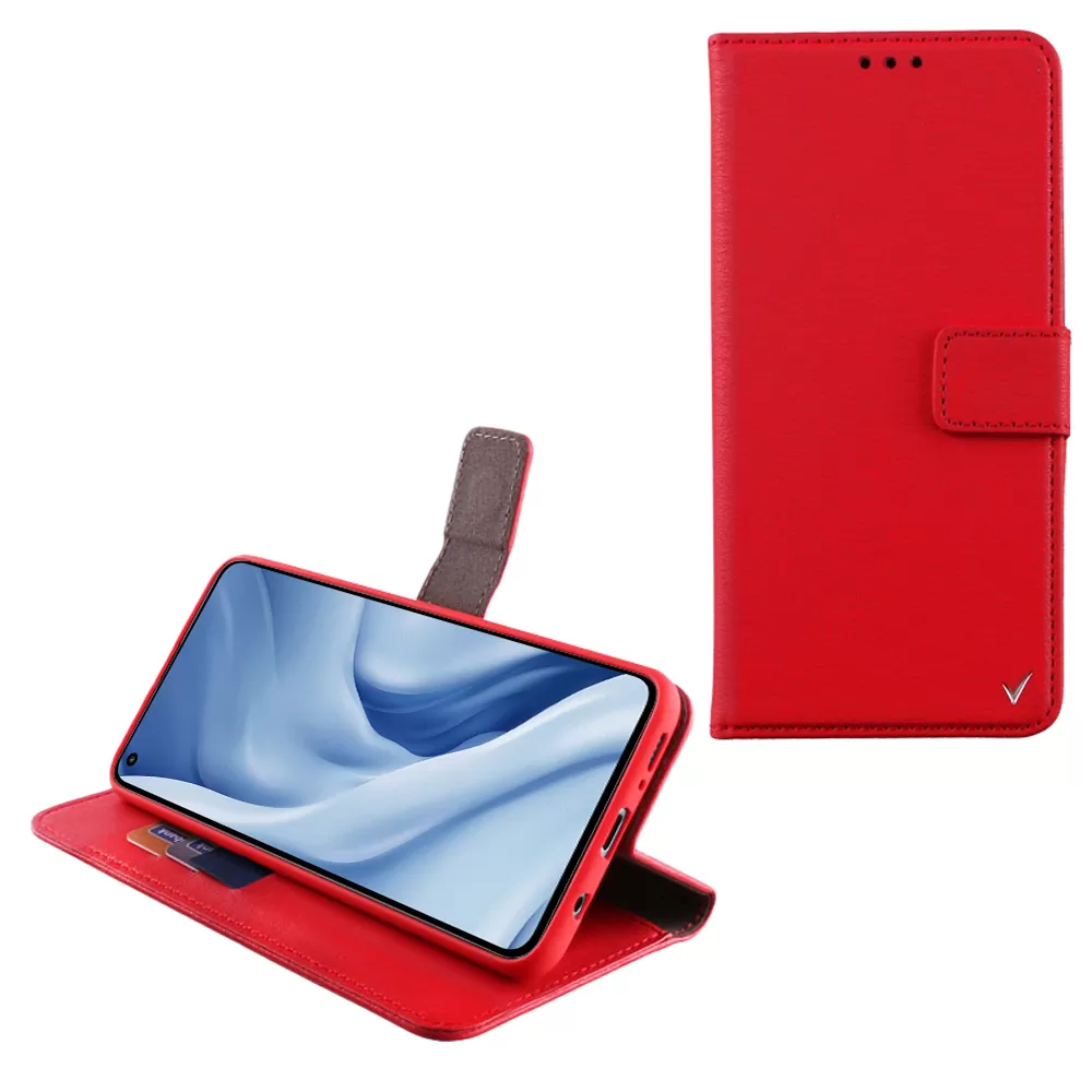 VOLTE-TEL ALLURE ΘΗΚΗ XIAOMI MI 11 6.81in  MAGNET BOOK STAND CLIP RED