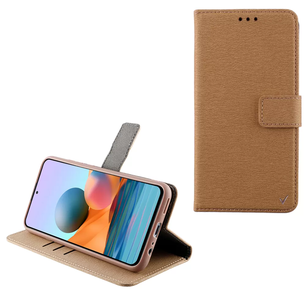 VOLTE-TEL ALLURE ΘΗΚΗ XIAOMI REDMI NOTE 10 PRO 6.67in  MAGNET BOOK STAND CLIP GOLD