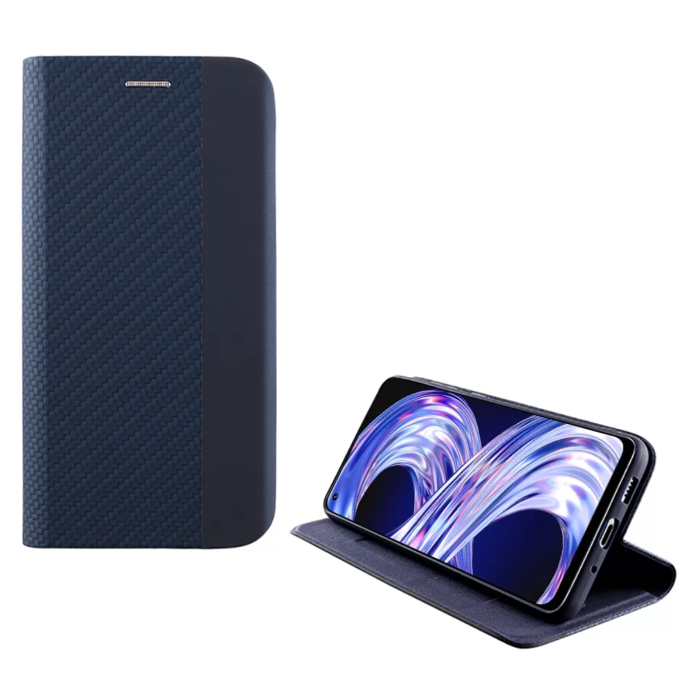 IDOL 1991 ELITE ΘΗΚΗ REALME 8 5G 6.5in  ANTI-RFID BOOK STAND BLUE