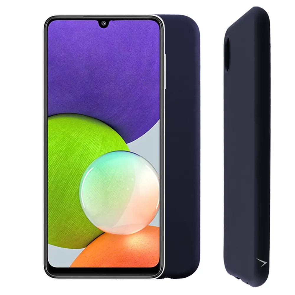 VOLTE-TEL SILICON TPU ΘΗΚΗ SAMSUNG A22 4G A225 6.4in  CAMERA GUARD BLUE