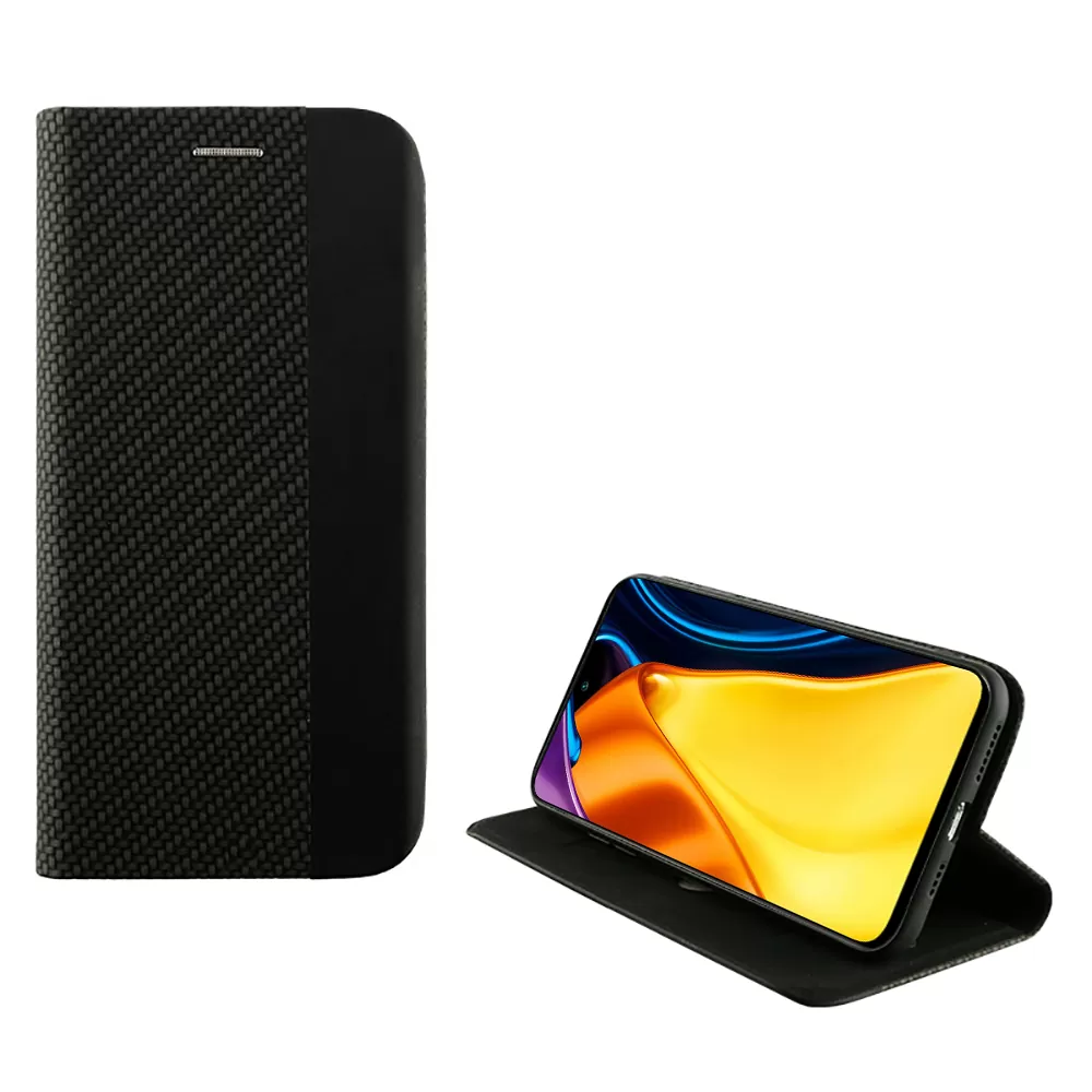 IDOL 1991 ELITE ΘΗΚΗ XIAOMI POCO M3 PRO 4G/POCO M3 PRO 5G 6.5in  ANTI-RFID BOOK STAND BLACK