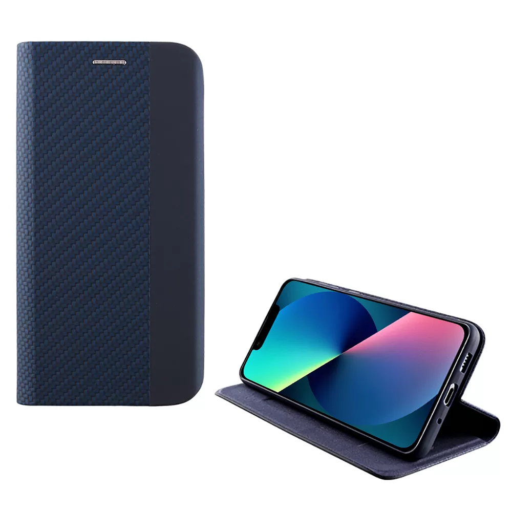 IDOL 1991 ELITE ΘΗΚΗ IPHONE 13 6.1in  ANTI-RFID BOOK STAND BLUE