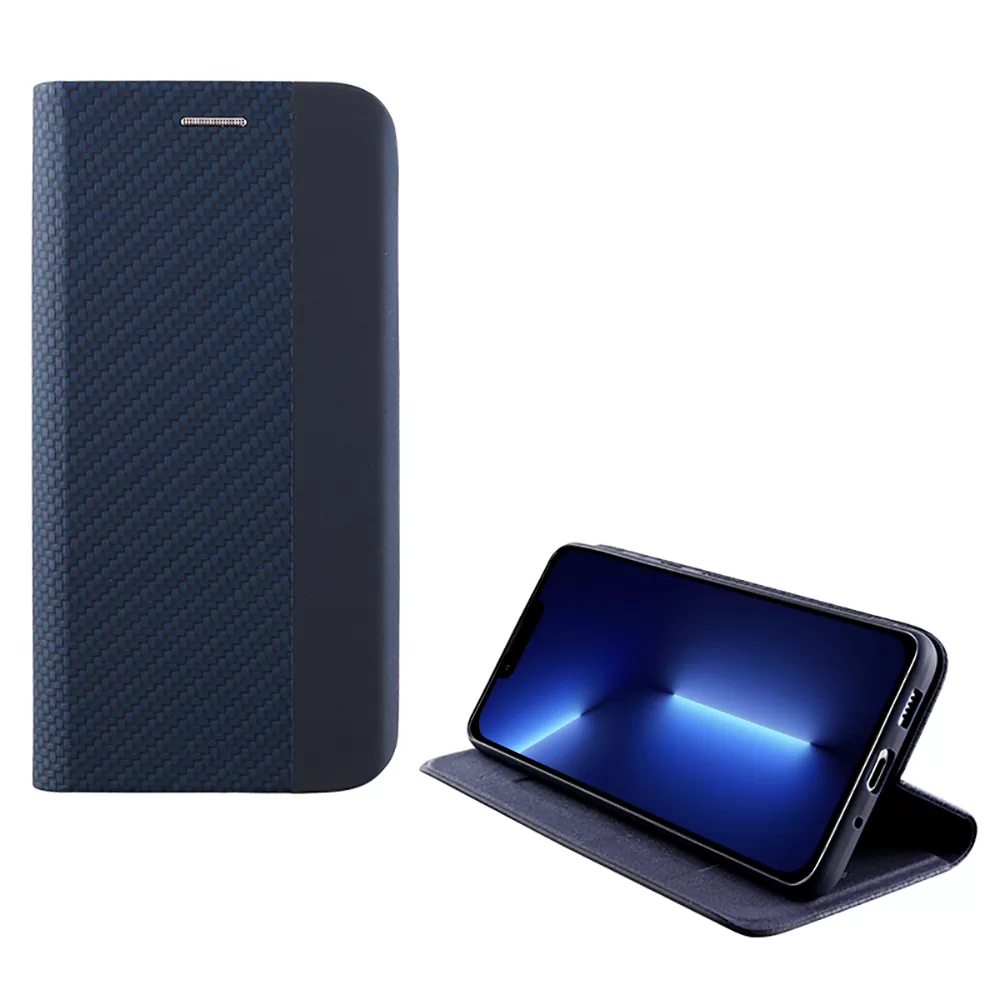 IDOL 1991 ELITE ΘΗΚΗ IPHONE 13 PRO 6.1in  ANTI-RFID BOOK STAND BLUE