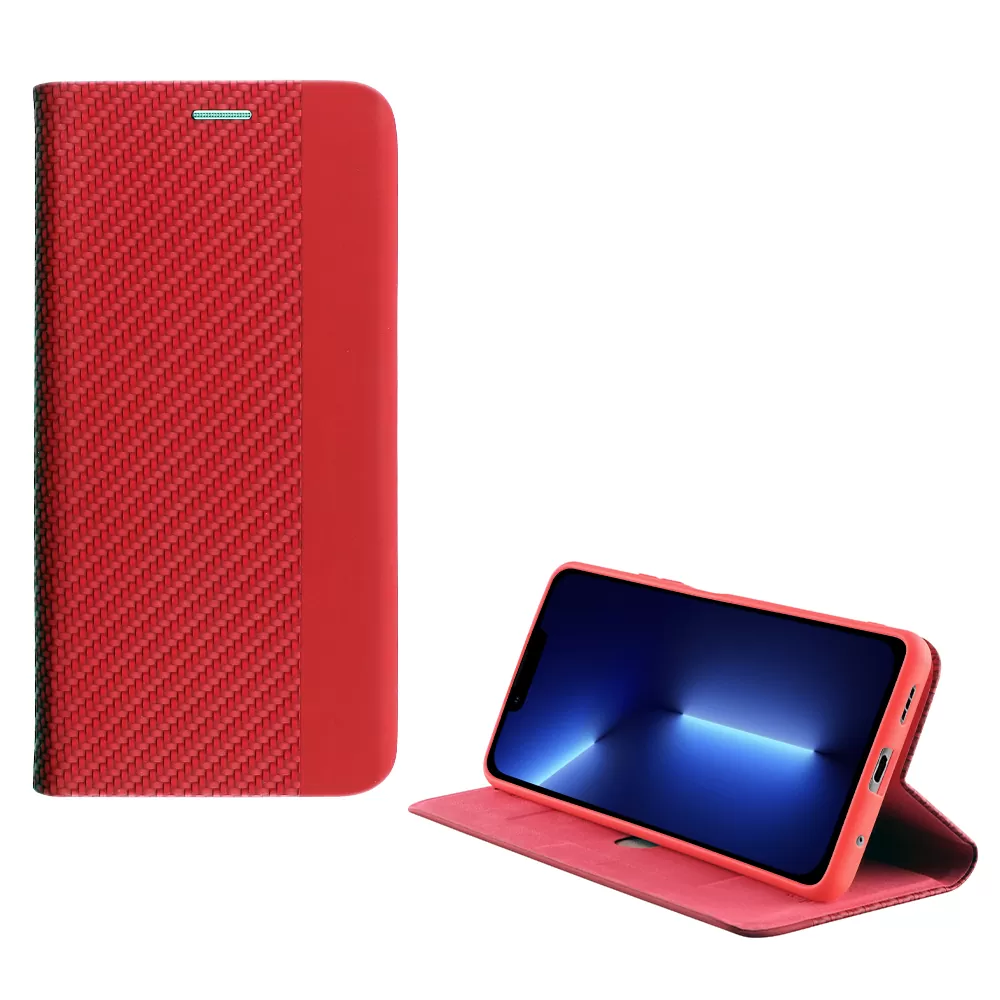 IDOL 1991 ELITE ΘΗΚΗ IPHONE 13 PRO 6.1in  ANTI-RFID BOOK STAND RED