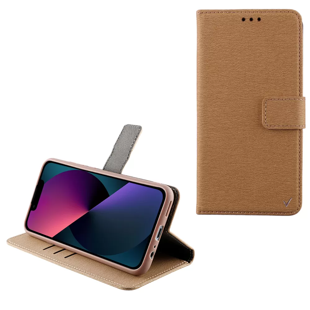 VOLTE-TEL ALLURE ΘΗΚΗ IPHONE 13 MINI 5.4in  MAGNET BOOK STAND CLIP GOLD