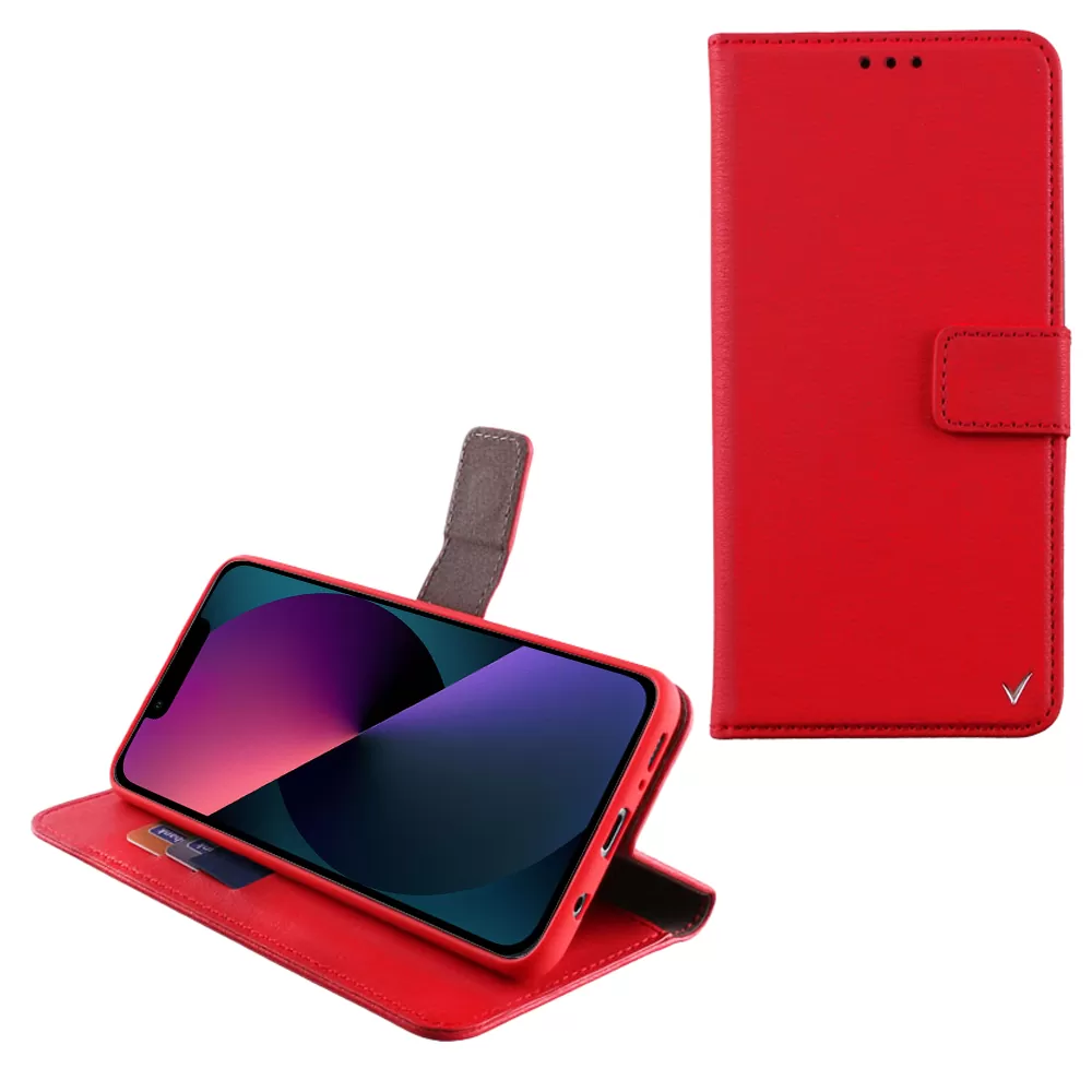 VOLTE-TEL ALLURE ΘΗΚΗ IPHONE 13 MINI 5.4in  MAGNET BOOK STAND CLIP RED