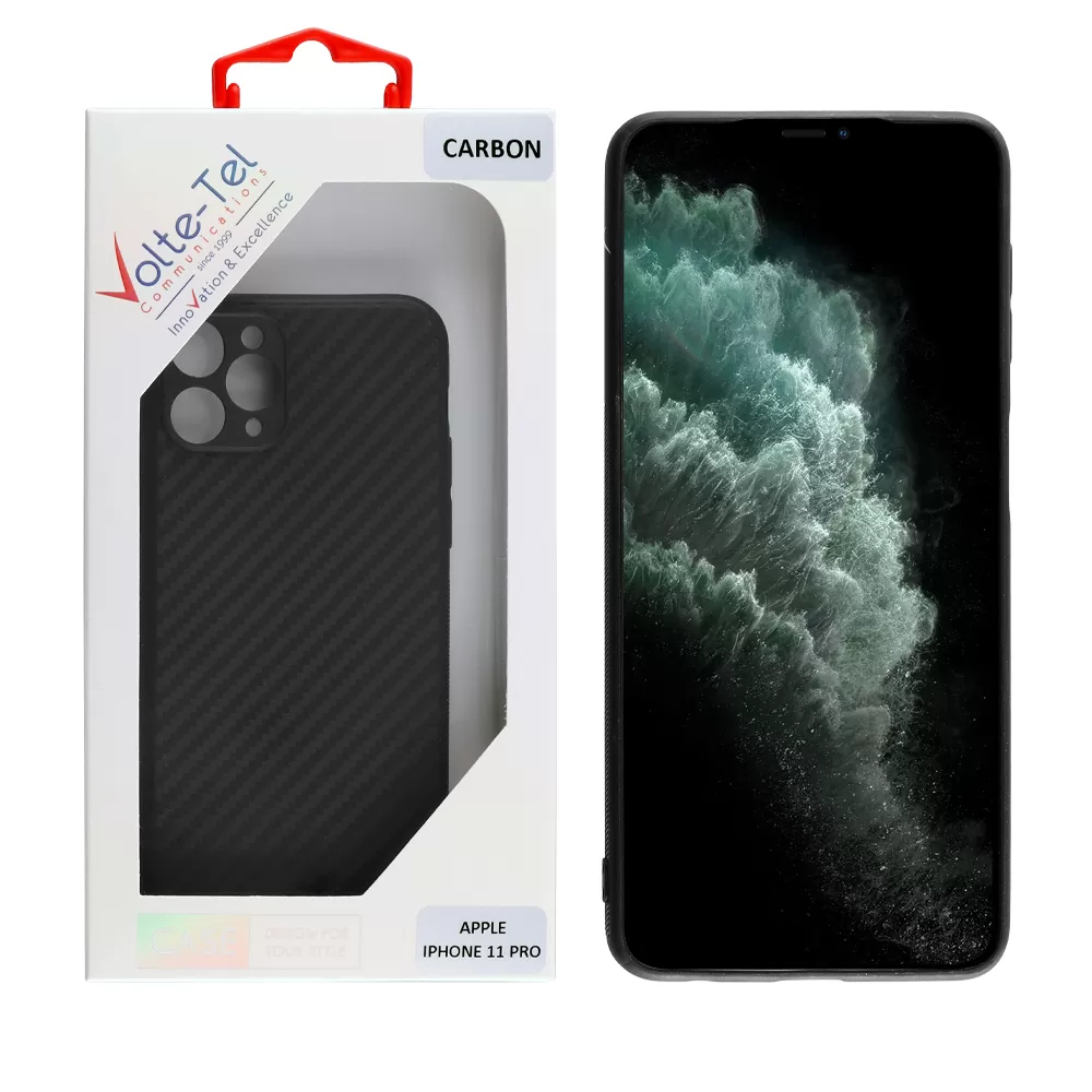 VOLTE-TEL CARBON ΘΗΚΗ IPHONE 11 PRO 5.8in  CAMERA PROTECTIVE BLACK