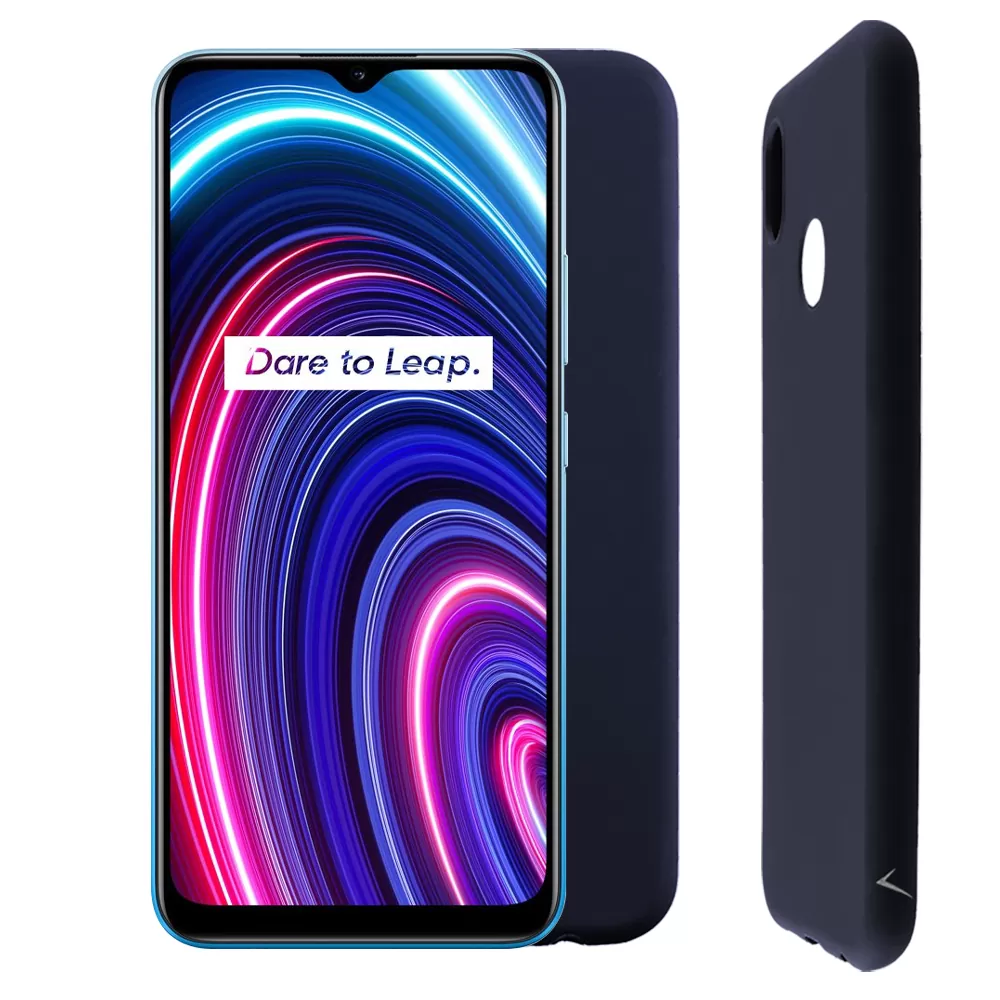 VOLTE-TEL SILICON TPU ΘΗΚΗ REALME C21Y/C25Y 6.5in  CAMERA GUARD BLUE