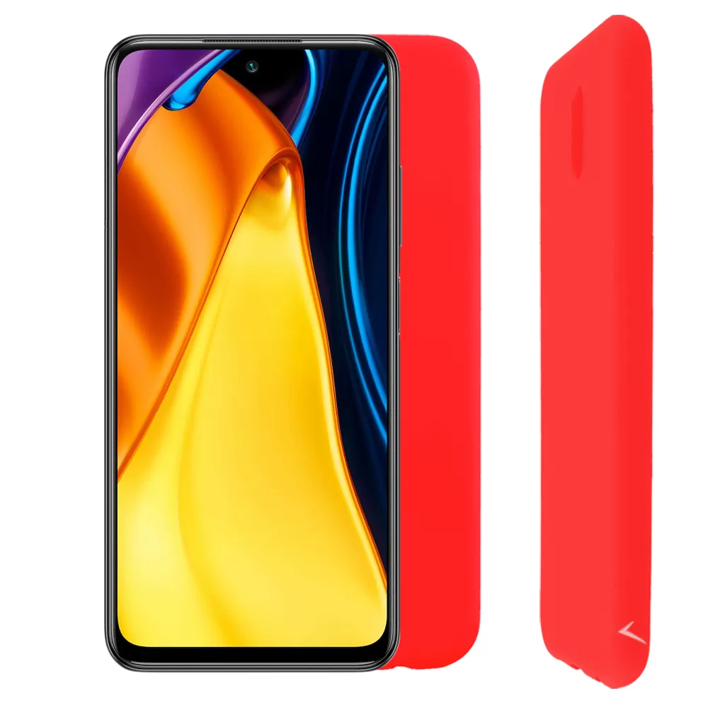 VOLTE-TEL SILICON TPU ΘΗΚΗ XIAOMI POCO M3 PRO 4G/POCO M3 PRO 5G 6.5in  CAMERA GUARD RED