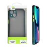 LIME HARDSHELL FUSION ΘΗΚΗ IPHONE 13 6.1in  FULL CAMERA PROTECTION DARK GREEN WITH YELLOW KEYS