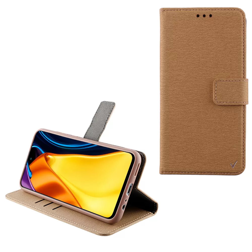 VOLTE-TEL ALLURE ΘΗΚΗ XIAOMI POCO M3 PRO 4G/POCO M3 PRO 5G 6.5in  MAGNET BOOK STAND CLIP GOLD