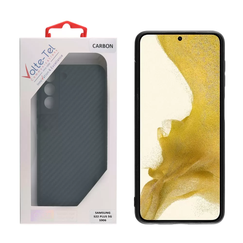 VOLTE-TEL CARBON ΘΗΚΗ SAMSUNG S22 PLUS 5G S906 6.6in  CAMERA PROTECTIVE BLACK