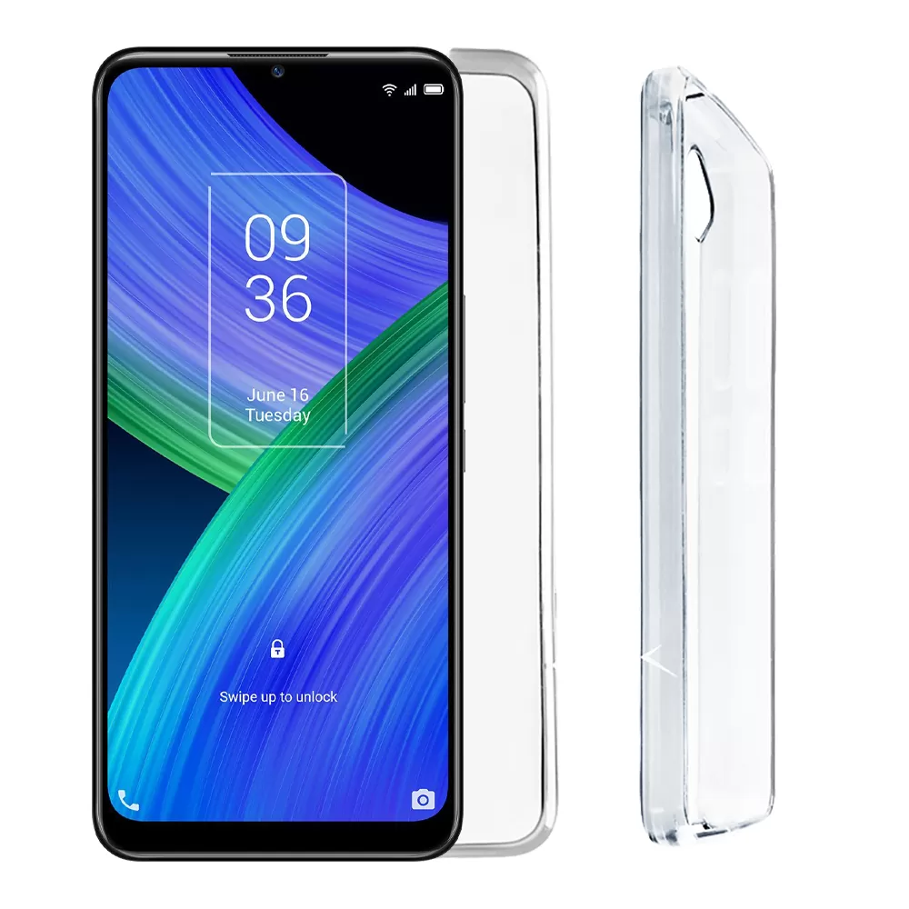 VOLTE-TEL SLIMCOLOR AIR TPU ΘΗΚΗ TCL 20R 5G 6.52in CAMERA GUARD ΔΙΑΦΑΝΗ