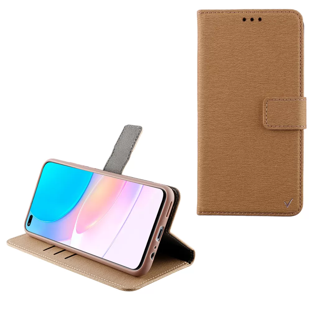 VOLTE-TEL ALLURE ΘΗΚΗ HUAWEI NOVA 8i 6.67in  MAGNET BOOK STAND CLIP GOLD
