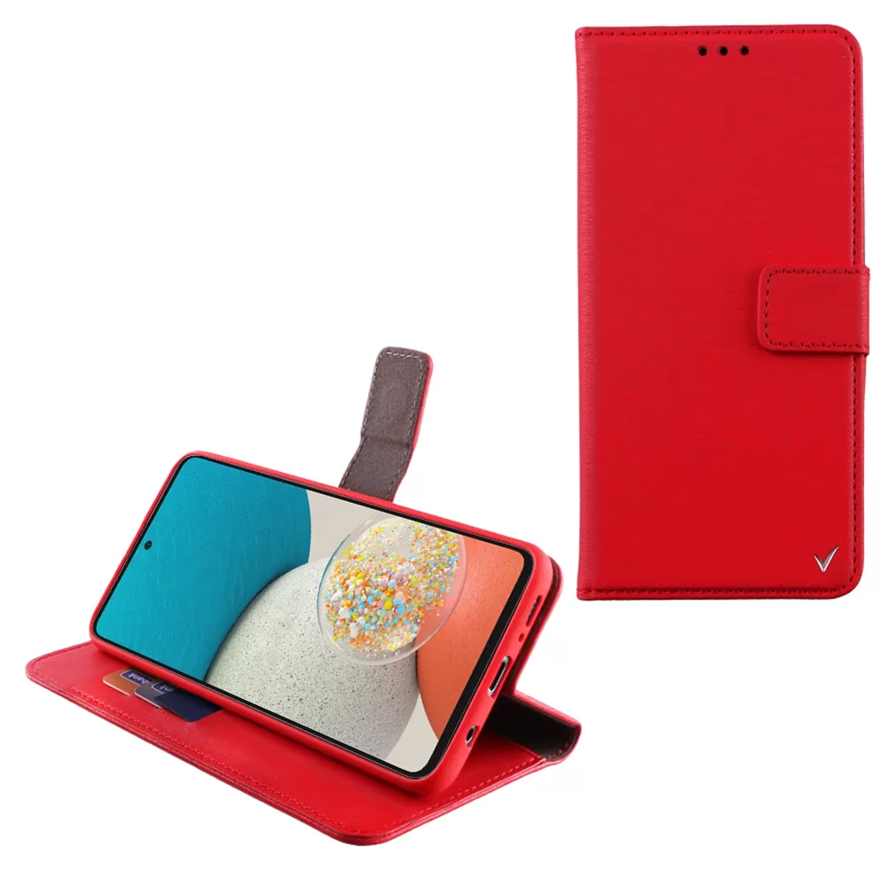 VOLTE-TEL ALLURE ΘΗΚΗ SAMSUNG A53 5G A536 6.5in  MAGNET BOOK STAND CLIP RED