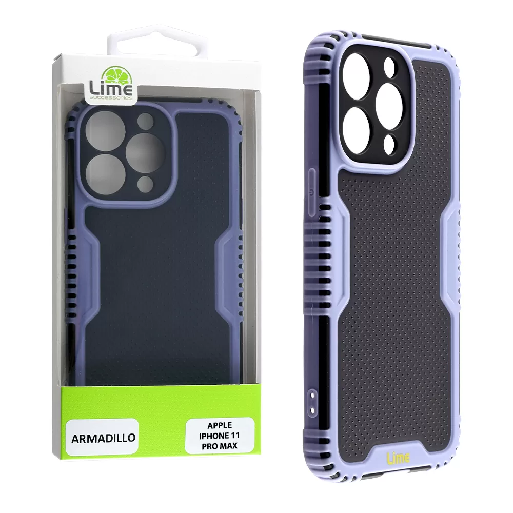 LIME ARMADILLO ΘΗΚΗ IPHONE 11 PRO MAX 6.5in  FULL CAMERA PROTECTION AIR FORCE BLUE