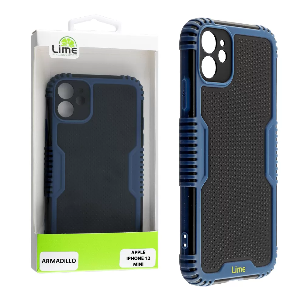 LIME ARMADILLO ΘΗΚΗ IPHONE 12 MINI 5.4in  FULL CAMERA PROTECTION BLUE