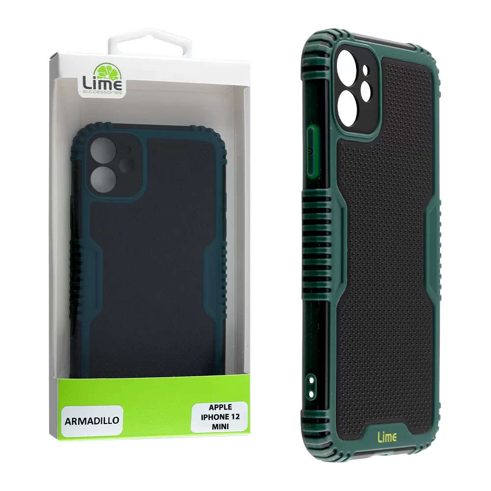 LIME ARMADILLO ΘΗΚΗ IPHONE 12 MINI 5.4in  FULL CAMERA PROTECTION GREEN