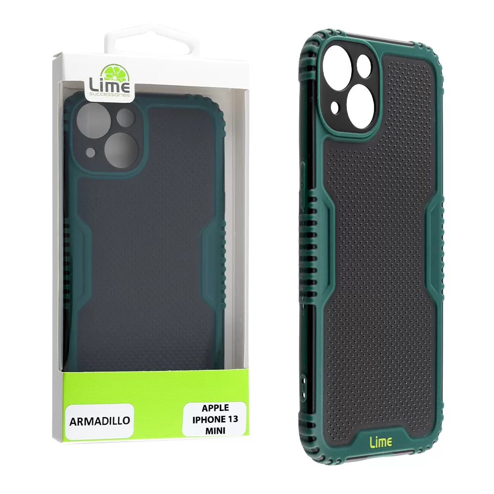 LIME ARMADILLO ΘΗΚΗ IPHONE 13 MINI 5.4in  FULL CAMERA PROTECTION GREEN