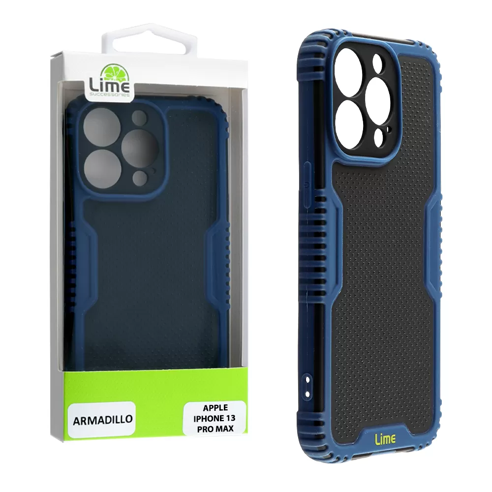 LIME ARMADILLO ΘΗΚΗ IPHONE 13 PRO MAX 6.7in  FULL CAMERA PROTECTION BLUE