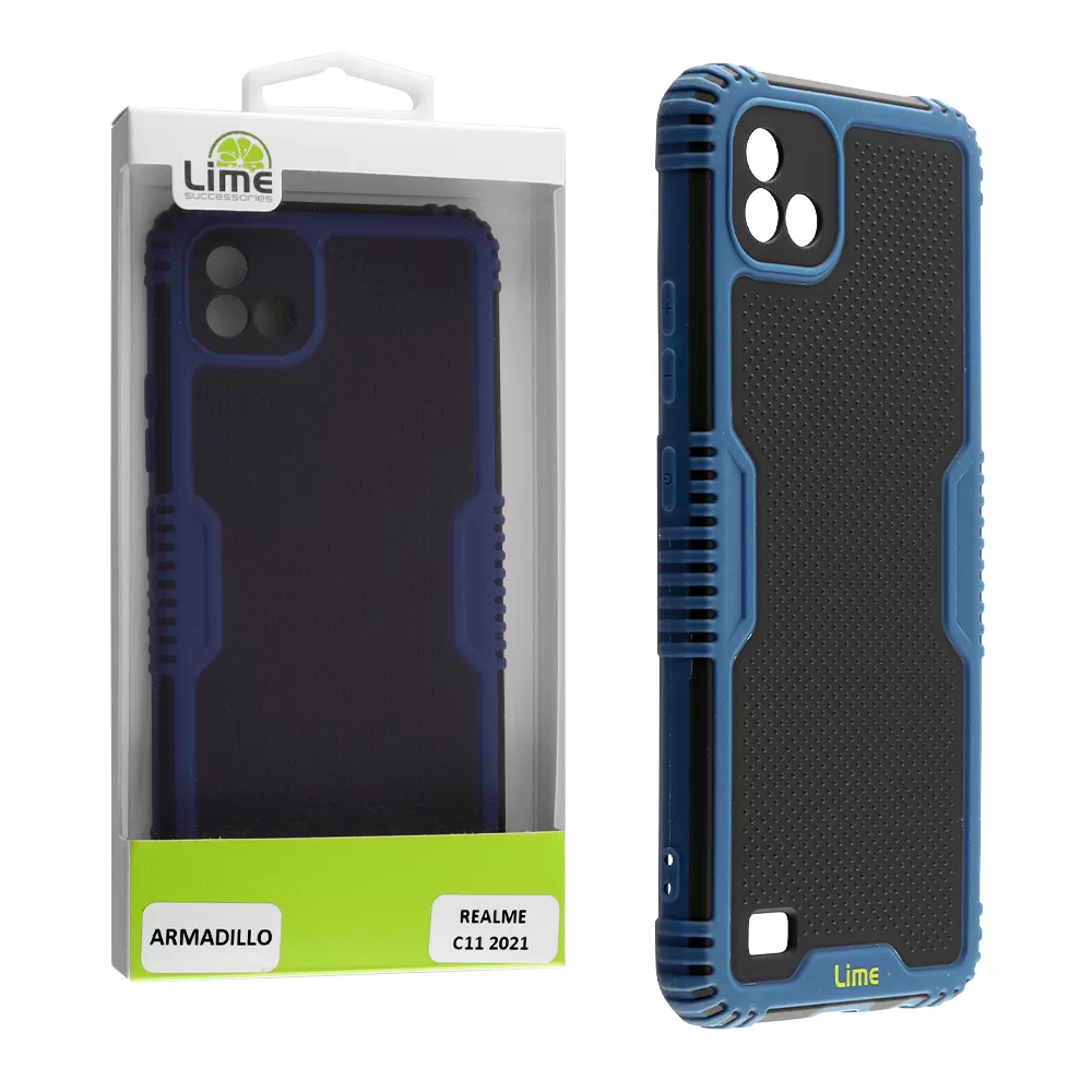 LIME ARMADILLO ΘΗΚΗ REALME C11 2021 6.52in  FULL CAMERA PROTECTION BLUE