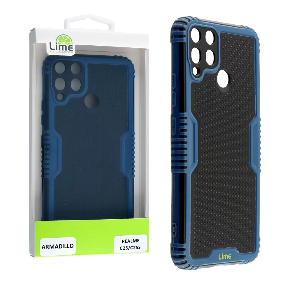 LIME ARMADILLO ΘΗΚΗ REALME C25/C25s 6.5in  FULL CAMERA PROTECTION BLUE