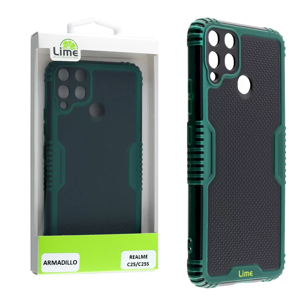 LIME ARMADILLO ΘΗΚΗ REALME C25/C25s 6.5in  FULL CAMERA PROTECTION GREEN